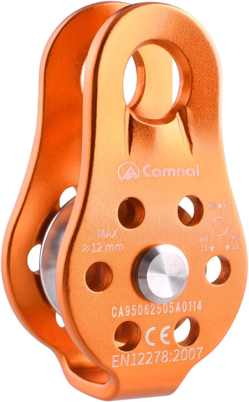 TRIWONDER 20kN 30kN Climbing Pulley Zipline Tandem Speed Dual Trolley Kit for Cable & Rope Rescue Climbing Hauling Backyard Zip Line - Image 1